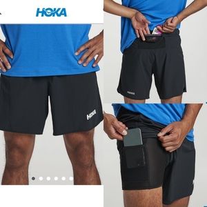 HOKA One One MEN'S PERFORMANCE WOVEN 7" SHORT Sz S